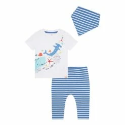 F&F Blue/White Whale Legging Set With Bib 3 F&F Blue/White Whale Legging Set With Bib -F&F Shop unnamed file 182
