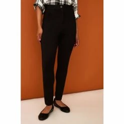 F&F Ponte Skinny Black Trousers
