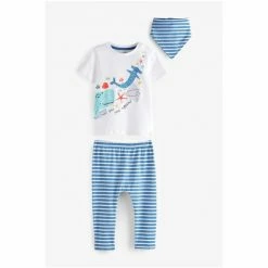 F&F Blue/White Whale Legging Set With Bib 5 F&F Blue/White Whale Legging Set With Bib -F&F Shop unnamed file 184