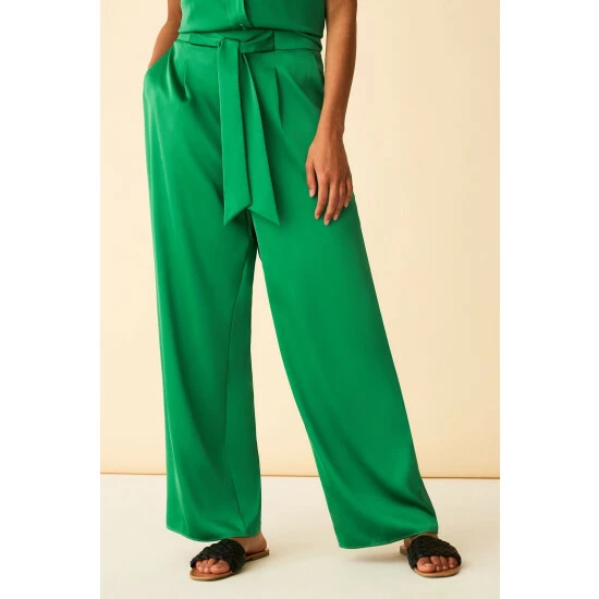 unnamed-file-1865.jpg F&F Green Satin Wide Leg Belted Trousers -F&F Shop unnamed file 1865