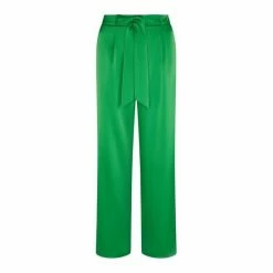 F&F Green Satin Wide Leg Belted Trousers 6 F&F Green Satin Wide Leg Belted Trousers -F&F Shop unnamed file 1870