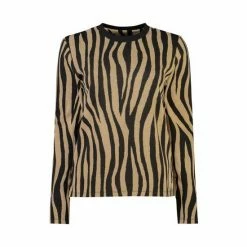 F&F Black Textured Zebra Top -F&F Shop unnamed file 1891