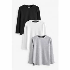 F&F Natural Waffle T-Shirts 3 Pack