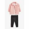 F&F Pink 3 Piece Quilted Shacket Set -F&F Shop unnamed file 19