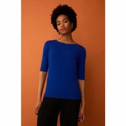 F&F Blue Crew Neck T-Shirt -F&F Shop unnamed file 1905