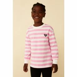 F&F Natural Stripe Sweat T-Shirts 2 Pack 4 F&F Natural Stripe Sweat T-Shirts 2 Pack -F&F Shop unnamed file 1911