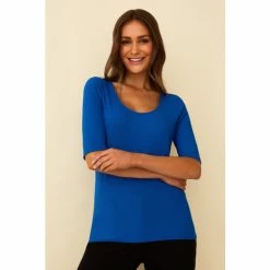 F&F Blue Rib Scoop Neck Top 4 F&F Blue Rib Scoop Neck Top -F&F Shop unnamed file 1915