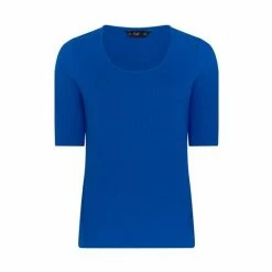F&F Blue Rib Scoop Neck Top 7 F&F Blue Rib Scoop Neck Top -F&F Shop unnamed file 1918