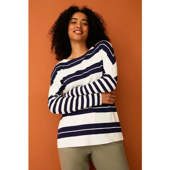 unnamed-file-1930.jpg F&F White Stripe Long Sleeve Scoop Neck T-Shirt -F&F Shop unnamed file 1930
