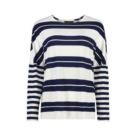 unnamed-file-1935.jpg F&F White Stripe Long Sleeve Scoop Neck T-Shirt -F&F Shop unnamed file 1935