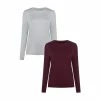 F&F Grey Active Long Sleeve Soft Touch Tops 2 Pack -F&F Shop unnamed file 1964