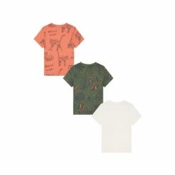 F&F Green Zebra Safari T-Shirts 3 Pack -F&F Shop unnamed file 1975