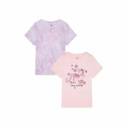 F&F Natural Upspec Unicorn Multicolour T-Shirt 2 Pack