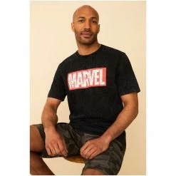 F&F Black Marvel T-Shirt -F&F Shop unnamed file 2059