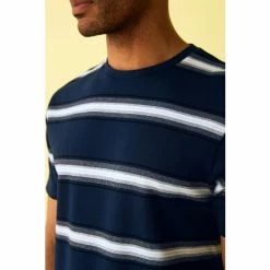 F&F Navy/White Stripe T-Shirt -F&F Shop unnamed file 2066