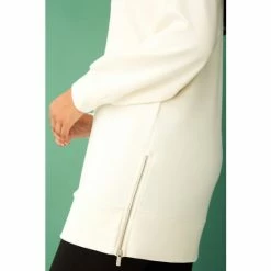 F&F Cream Zip Tunic -F&F Shop unnamed file 2071