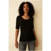 F&F Black Rib Scoop Neck Top -F&F Shop unnamed file 2074
