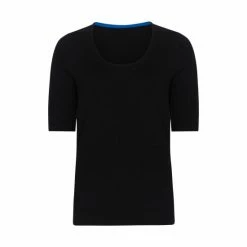 F&F Black Rib Scoop Neck Top -F&F Shop unnamed file 2078