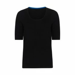 F&F Black Rib Scoop Neck Top -F&F Shop unnamed file 2079
