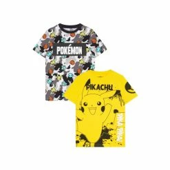 F&F Pokemon Black T-Shirt 2 Pack