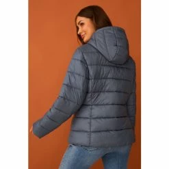 F&F Blue Padded Jacket -F&F Shop unnamed file 2104