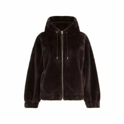 F&F Brown Faux Fur Zip Through Jacket 6 F&F Brown Faux Fur Zip Through Jacket -F&F Shop unnamed file 2148