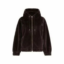 F&F Brown Faux Fur Zip Through Jacket 7 F&F Brown Faux Fur Zip Through Jacket -F&F Shop unnamed file 2149