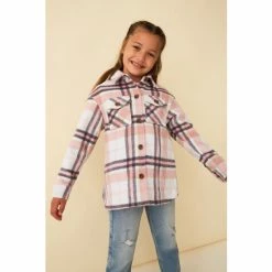 F&F Pink Check Shacket
