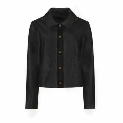 F&F Black PU And Suedette Shacket -F&F Shop unnamed file 2159