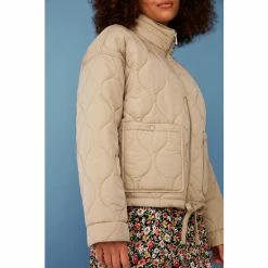 F&F Nude Onion Quilt Short Jacket -F&F Shop unnamed file 2163