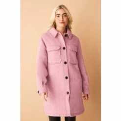 F&F Pink Quilted Lined Shacket