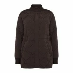 F&F Draw Waist Padded Brown Bomber Jacket 7 F&F Draw Waist Padded Brown Bomber Jacket -F&F Shop unnamed file 2199