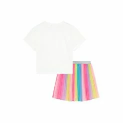 F&F Natural Rainbow Skirt And T-Shirt Set 4 F&F Natural Rainbow Skirt And T-Shirt Set -F&F Shop unnamed file 220