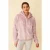 F&F Pink Zip Through Fuax Fur Hooded Cosy Top -F&F Shop unnamed file 2240