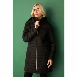 F&F Shower Resistant Black Long Padded Jacket -F&F Shop unnamed file 2248
