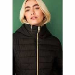 F&F Shower Resistant Black Long Padded Jacket -F&F Shop unnamed file 2249