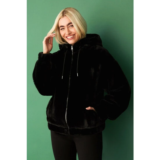 unnamed-file-2254.jpg F&F Black Faux Fur Zip Through Jacket -F&F Shop unnamed file 2254