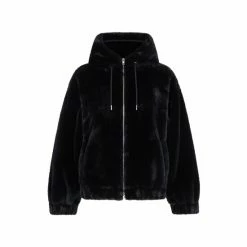 F&F Black Faux Fur Zip Through Jacket 6 F&F Black Faux Fur Zip Through Jacket -F&F Shop unnamed file 2256