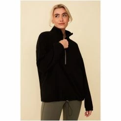 F&F Active Black Half Zip Fleece
