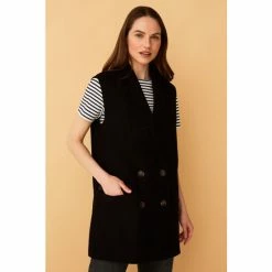 F&F Black Sleeveless Blazer