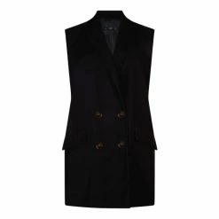 F&F Black Sleeveless Blazer -F&F Shop unnamed file 2270