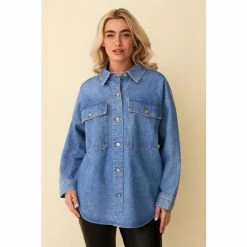 F&F Blue Denim Shacket