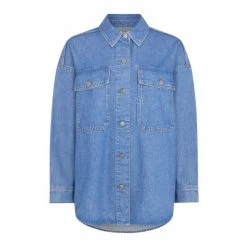 F&F Blue Denim Shacket -F&F Shop unnamed file 2276