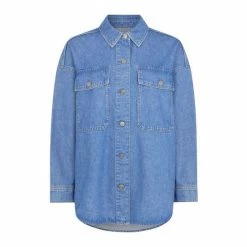 F&F Blue Denim Shacket -F&F Shop unnamed file 2277