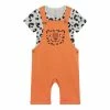 F&F Orange Toger Sweat Dungaree Set 1 F&F Orange Toger Sweat Dungaree Set -F&F Shop unnamed file 228