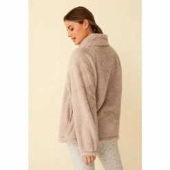 F&F Natural Soft Half Zip Cosy Top -F&F Shop unnamed file 2282
