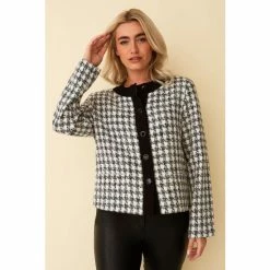 F&F Black Bouclé Crop Jacket 4 F&F Black Bouclé Crop Jacket -F&F Shop unnamed file 2289