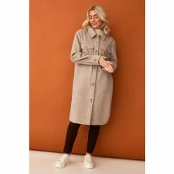 F&F Natural Herringbone Shacket 4 F&F Natural Herringbone Shacket -F&F Shop unnamed file 2315