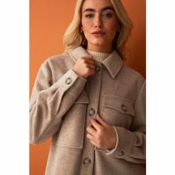 F&F Natural Herringbone Shacket 5 F&F Natural Herringbone Shacket -F&F Shop unnamed file 2316