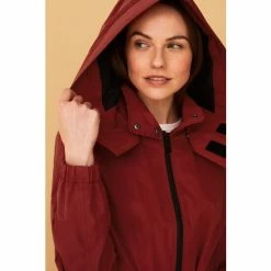 F&F Red Waterproof Longline Parka Coat -F&F Shop unnamed file 2334